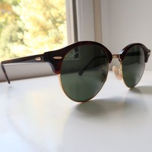 Ray Bans Women’s Tortoise Clubround Classic